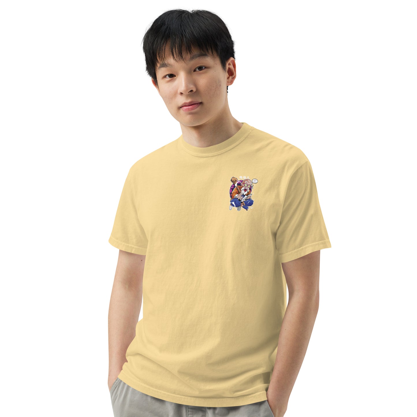 MASTER ROCHI Unisex garment-dyed heavyweight t-shirt