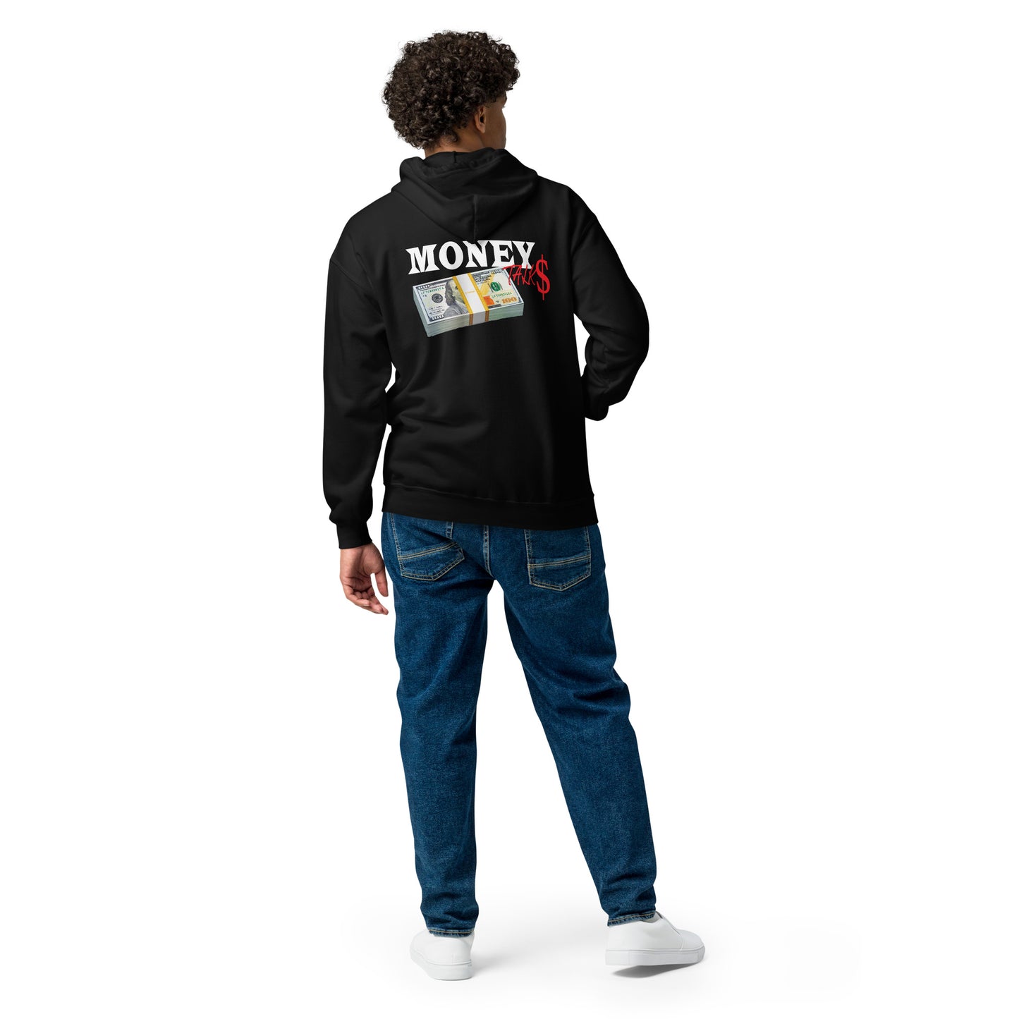 Money talks streetwear Unisex heavy blend zip hoodie