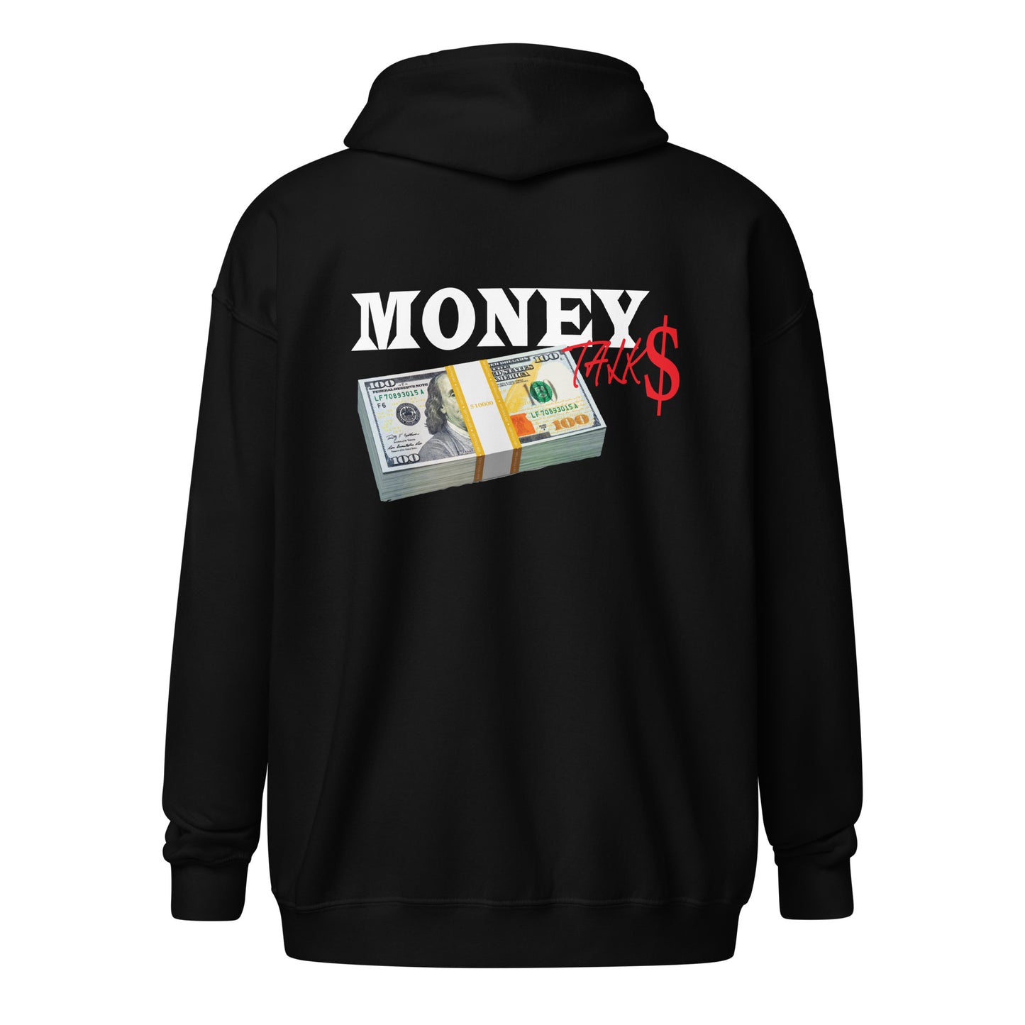 Money talks streetwear Unisex heavy blend zip hoodie