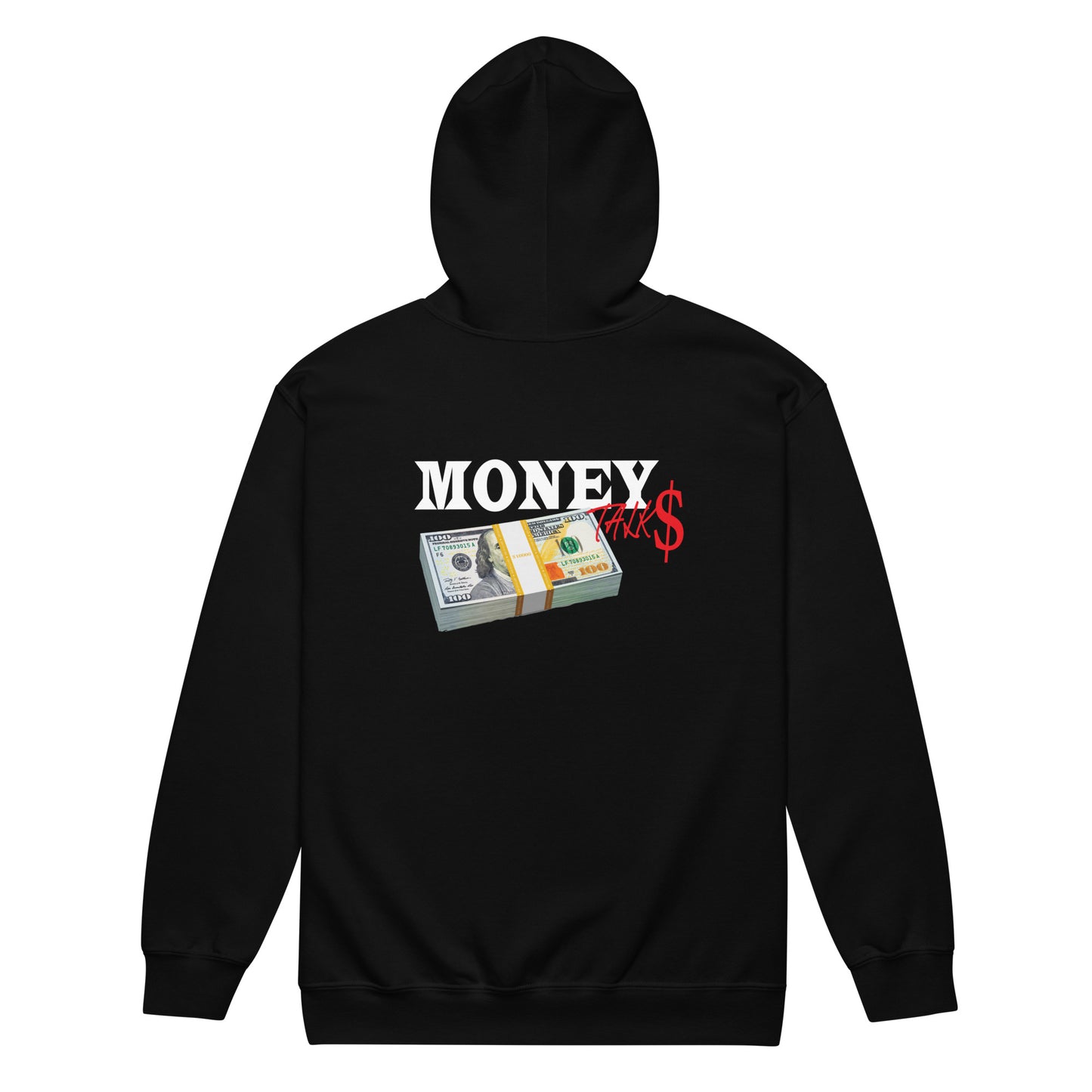 Money talks streetwear Unisex heavy blend zip hoodie