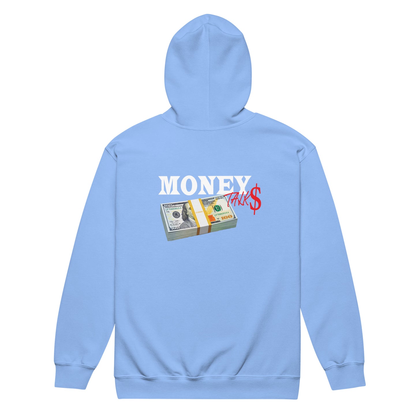 Money talks streetwear Unisex heavy blend zip hoodie