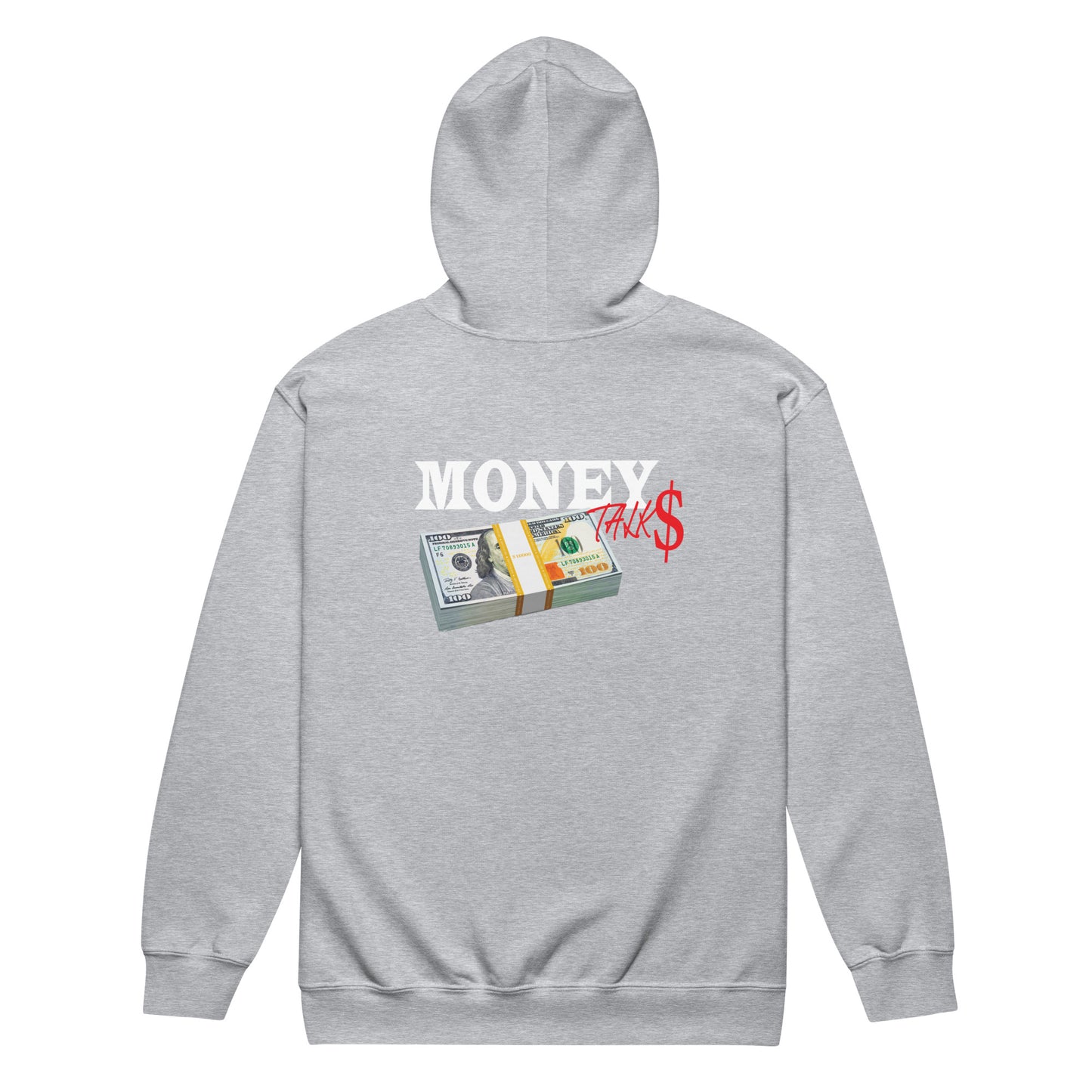 Money talks streetwear Unisex heavy blend zip hoodie