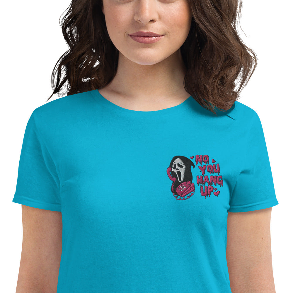 Ghost face you hang up Women's short sleeve t-shirt