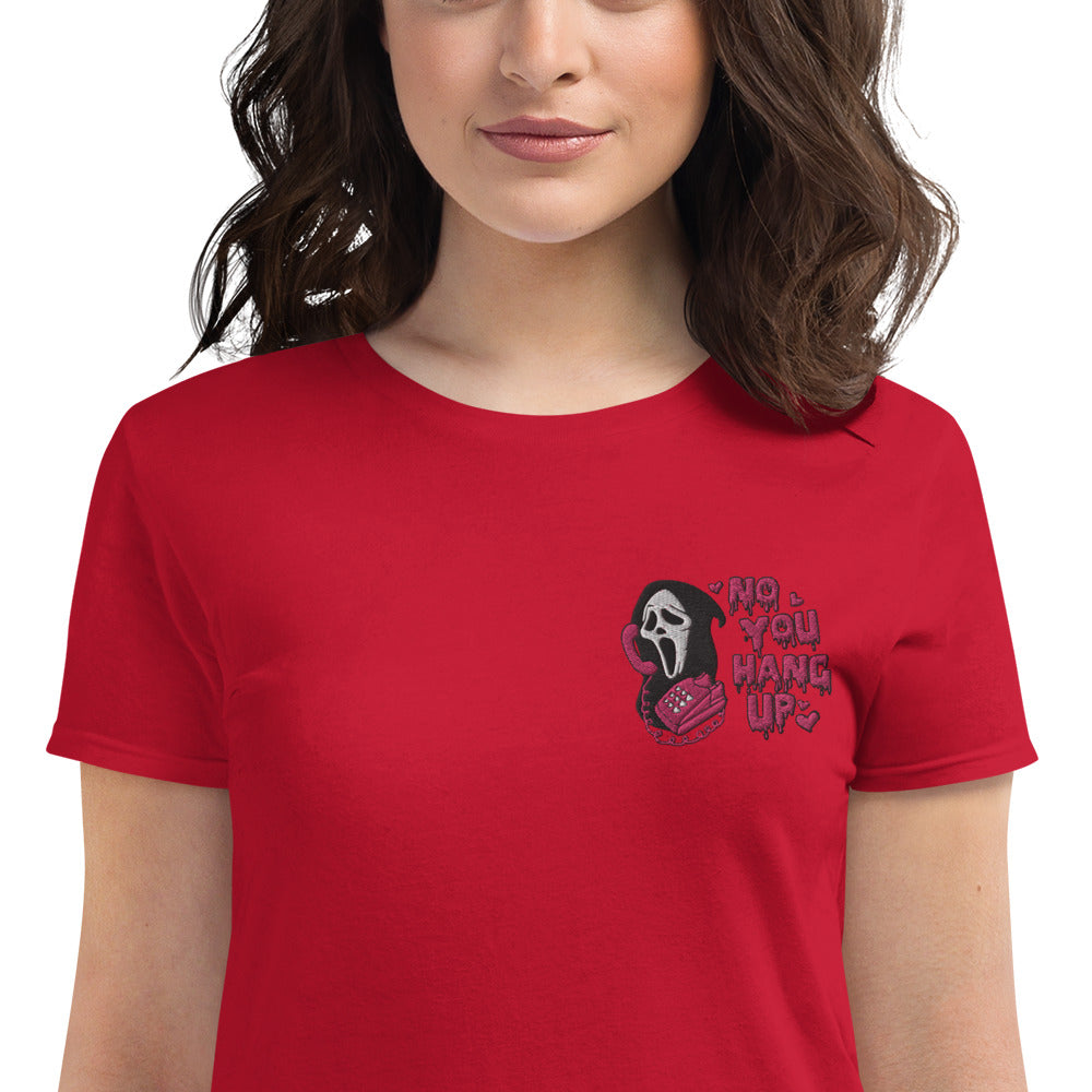 Ghost face you hang up Women's short sleeve t-shirt