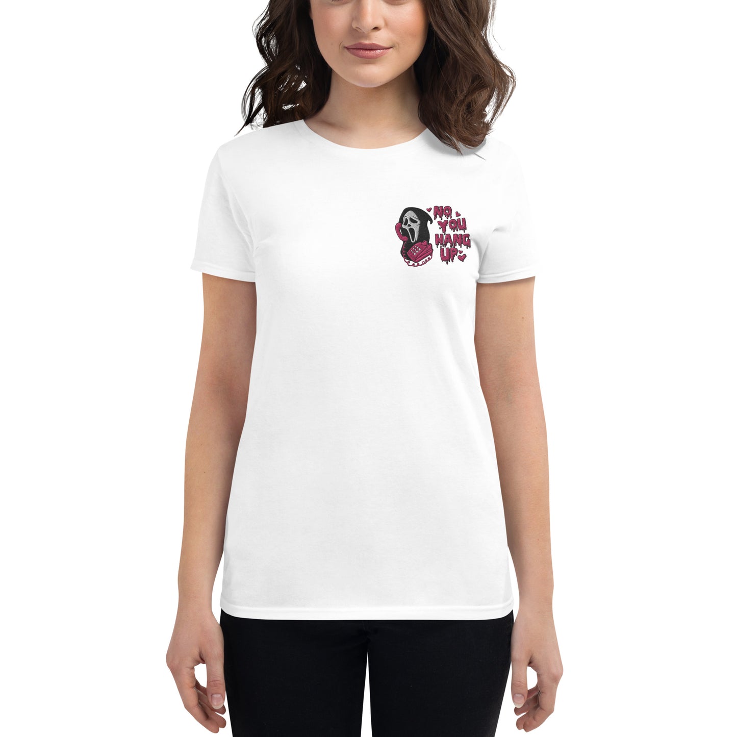 Ghost face you hang up Women's short sleeve t-shirt