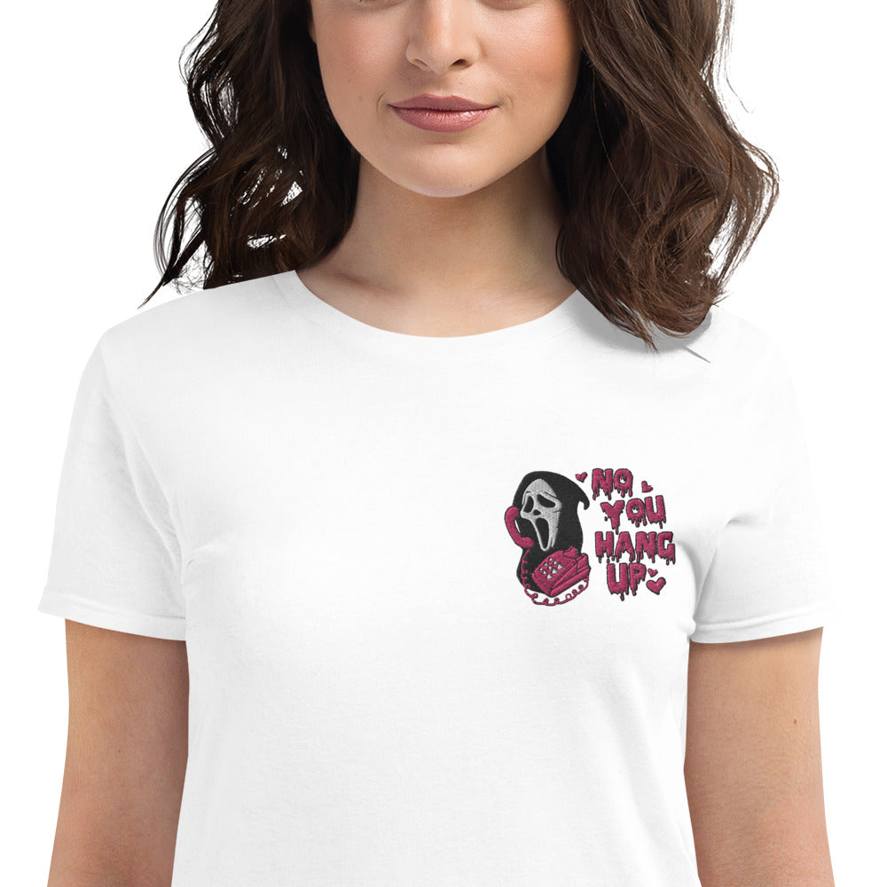 Ghost face you hang up Women's short sleeve t-shirt