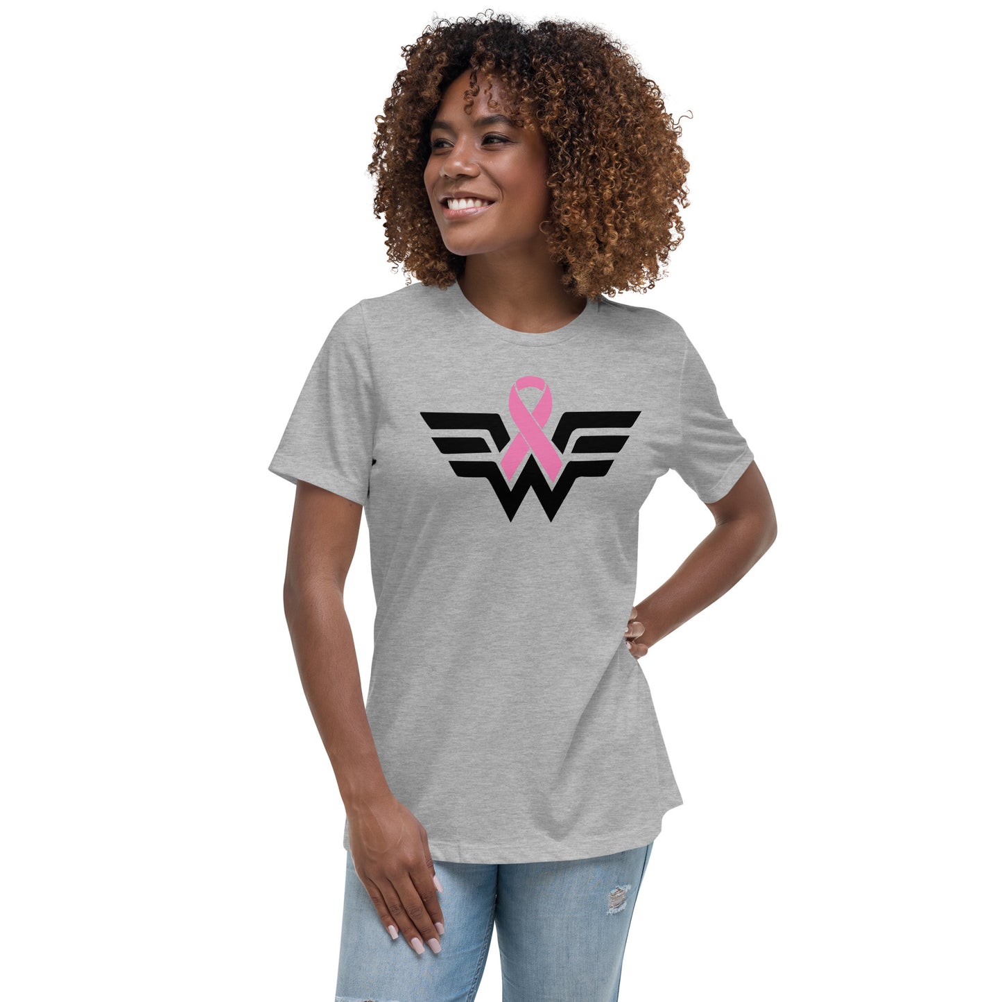 w CANCER AWARENESS Women's Relaxed T-Shirt