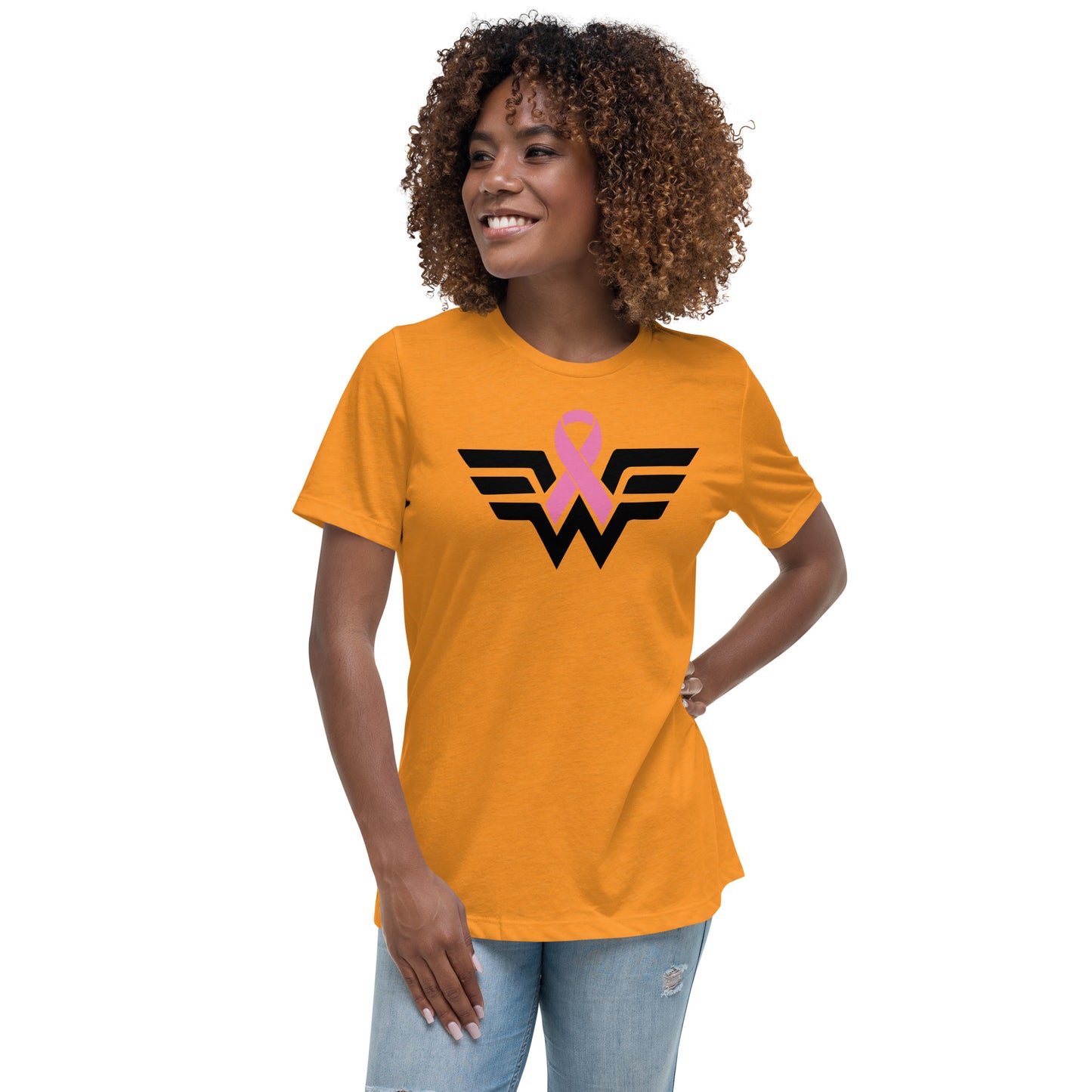 w CANCER AWARENESS Women's Relaxed T-Shirt