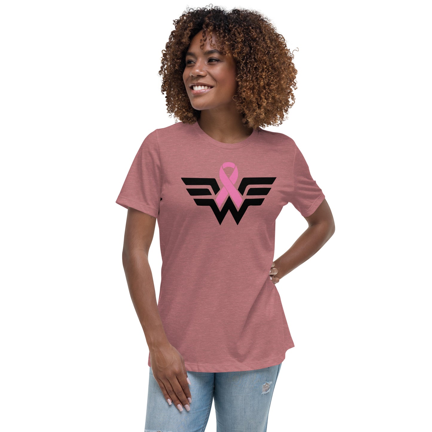 w CANCER AWARENESS Women's Relaxed T-Shirt