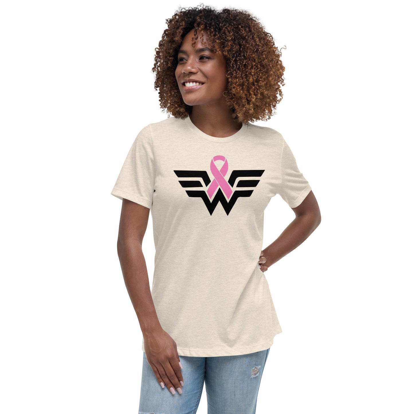 w CANCER AWARENESS Women's Relaxed T-Shirt