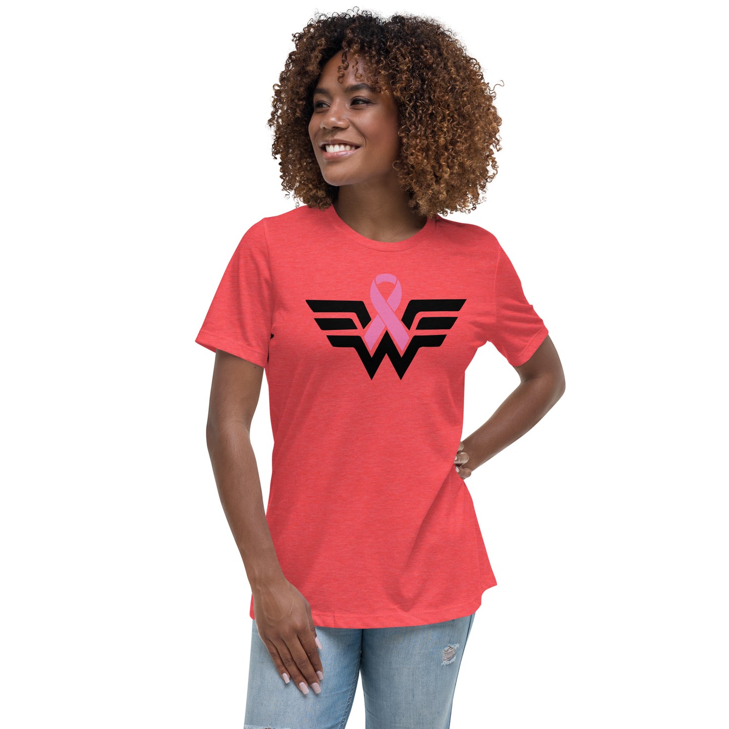 w CANCER AWARENESS Women's Relaxed T-Shirt