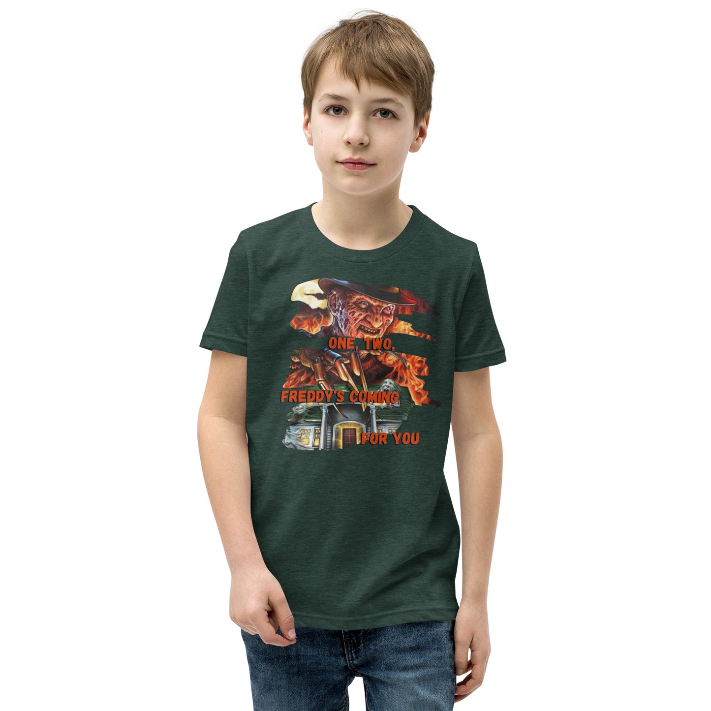 Freddy krueger halloween Youth Short Sleeve Tee