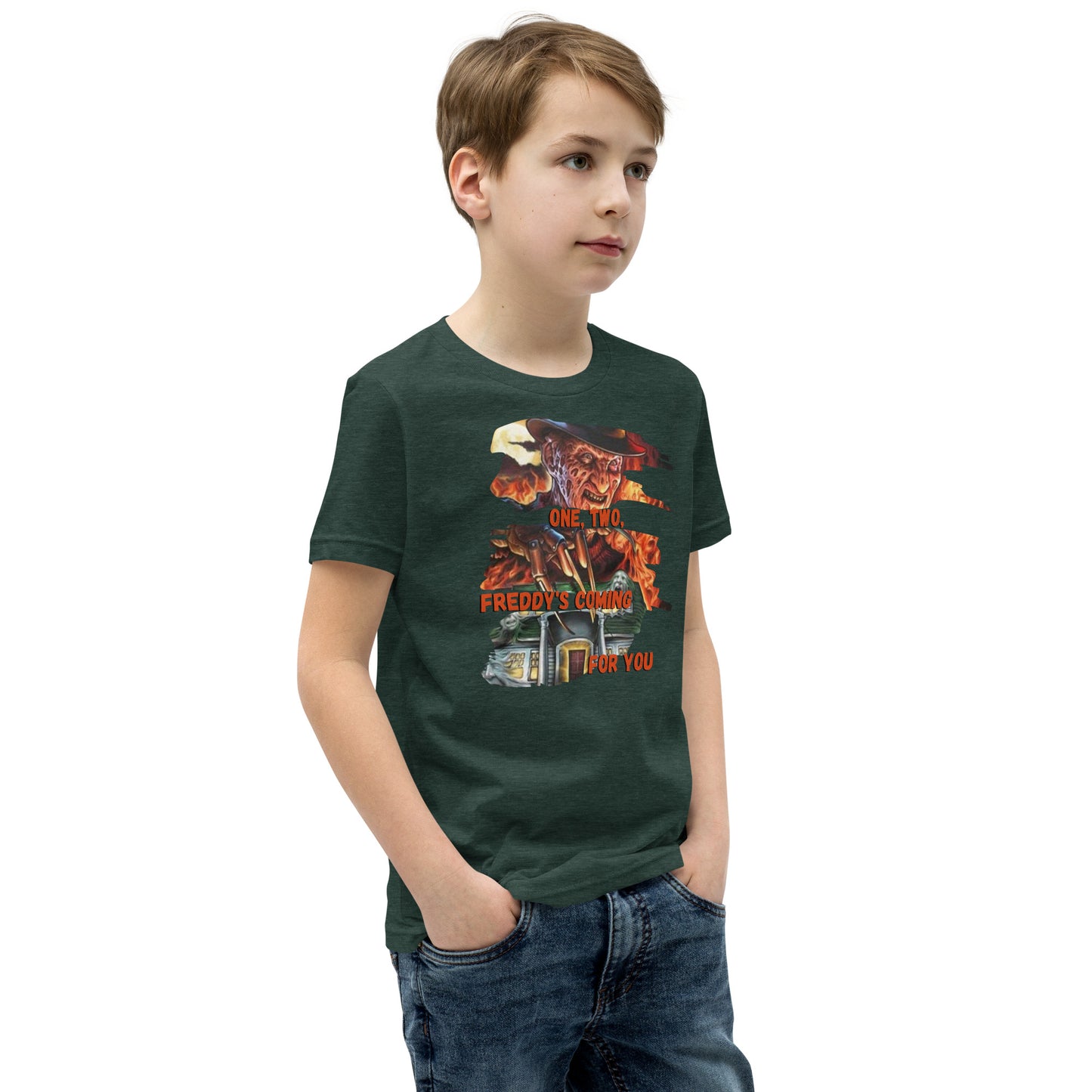 Freddy krueger halloween Youth Short Sleeve Tee