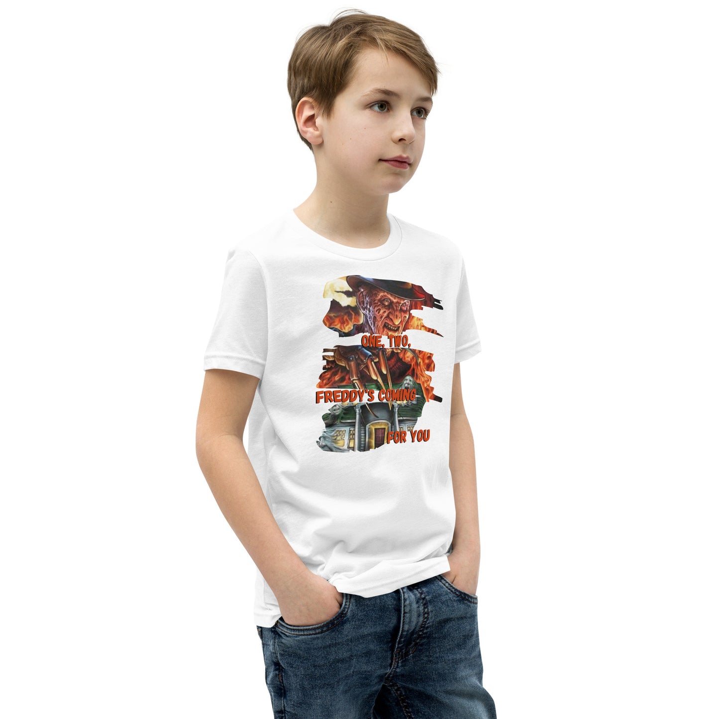 Freddy krueger halloween Youth Short Sleeve Tee